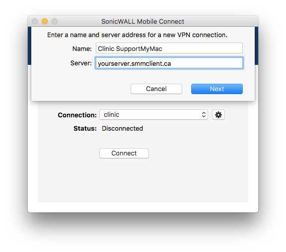 sonicwall routing through vpn for mac